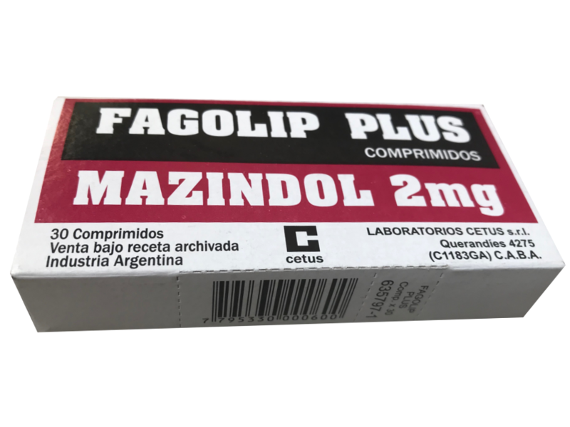 Mazindol - Fagolip Plus 2 mg x 30 comp - Botica Delivery